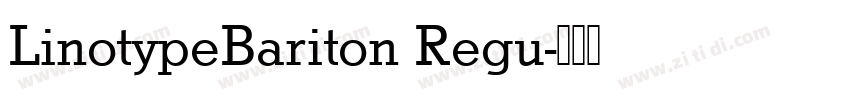 LinotypeBariton Regu字体转换